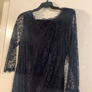 Beautiful navy lace dress. Simply Liliana size 12.